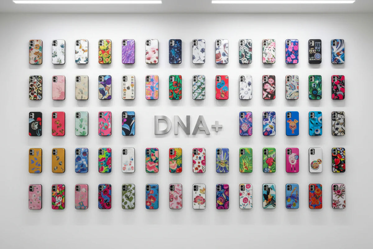 Colorful phone cases ready to customize